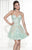 Tarik Ediz - Sweetheart Neck A-Line Short Dress 90449