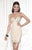 Tarik Ediz - Sweetheart Neck Column Cocktail Dress 90454 in Neutral