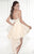 90454 Sweetheart Neck Column Cocktail Dress In Neutral