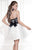 Tarik Ediz - Semi-Sweetheart Neck A-Line Dress 90457 in Black