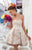 Tarik Ediz - Lace Cocktail Dress 90463 in Neutral