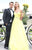 Tarik Ediz - Ornate Ruched Gown 92336 in Yellow