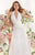 Tarik Ediz - Embellished Shirred Gown 92346 in White