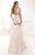 Tarik Ediz - Sequined V-Neck Gown 92382 in White