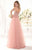 Tarik Ediz - Lace Sweetheart Gown 92387 in Orange