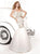 Tarik Ediz - Embellished V-Neck Gown 92398 in White