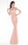 Tarik Ediz - Ornate Halter Gown  92526 in Pink