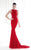 Tarik Ediz - Ornate Jewel Gown 92569 in Red