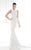 Tarik Ediz 92569 Ornate Jewel Gown - 1 pc Cream In Size 2 Available in Cream