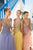 Tarik Ediz - Embellished Illusion Jewel Neck Gown 92578 in Purple and Pink