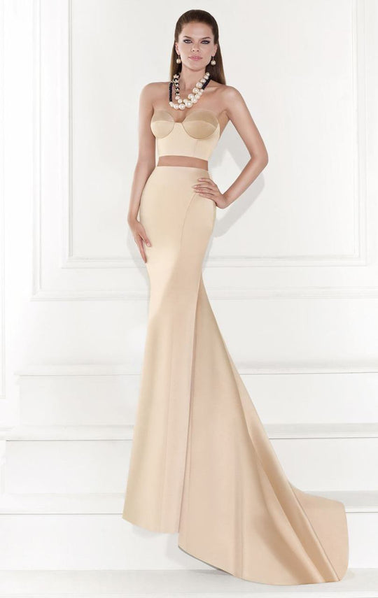 Tarik Ediz - Illusion Halter Gown 92610