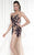 Tarik Ediz - Tulle Filigree Gown 92622 in Neutral and Black