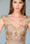 Terani Couture - Embellished Scoop Neck Mermaid Gown 151GL0425B in Brown