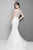 Terani Couture - Embellished Scoop Neck Mermaid Gown 151GL0425B in White