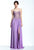 Terani Couture - 151P0037A Strapless Jeweled Chiffon Gown in Purple and Neutral