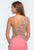 Terani Couture - 151P0064A Ornate Asymmetrical Illusion Gown in Pink