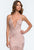 Terani Couture - 151P0145A Pearl Embellished Bandage Gown in Pink