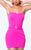 Terani Couture - 151P0165A Vibrant Illusion Panel Gown in Pink and Neutral