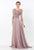 Terani Couture - Intricate Scoop Illusion A-Line Gown 1521M0636G In Pink and Silver