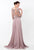 Terani Couture - Intricate Scoop Illusion A-Line Gown 1521M0636G In Pink and Silver