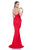 Terani Couture - 1611E0188A Strapless Sweetheart Peplum Gown in Red