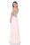 Terani Couture - 1611P0207A Fully Jeweled Bodice Evening Dress in Pink