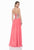 Terani Couture - 1611P0207A Fully Jeweled Bodice Evening Dress in Orange