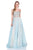 Terani Couture - Charming Beaded Sweetheart Two-piece A-line Tulle Gown 1611P1014A In Blue