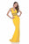 1612P0594A Racerback Slim and Flare Long Dress