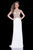 Terani Couture - Sheer Geometric A-Line Gown 1615P1294B in White