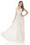 Terani Couture - Shirred Ornate Strap Gown 1615P1313B in White
