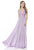Terani Couture - Shirred Ornate Strap Gown 1615P1313B in Purple