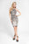 Terani Couture - Beaded Hourglass Halter Dress 1621C1261 In Silver and Neutral