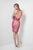 Terani Couture - 1621C1267 Bejeweled Hourglass Halter Evening Dress In Pink and Neutral