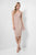 Terani Couture - Sophisticated Cap Sleeve Lacy Dress 1621C1278 In Pink