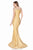 Terani Couture - Elegant Beaded Off The Shoulder Mermaid Gown 1621E1462 In Gold