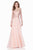 Terani Couture - Elegant Beaded and Embroidered Sweetheart Chiffon A-line Gown 1621M1726 In Pink