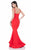 Terani Couture - Sweetheart Jewelled Fit and Flare Evening Gown 1622E1546 In Red