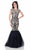 Terani Couture - Cap Sleeve Metallic Embroidered Mermaid Gown 1622E1567 In Gold and Black