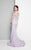 Terani Couture - Flowery Embellished One-Shoulder Mermaid Gown 1711E3171 in Purple