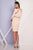 Terani Couture - 1721C4004 Embellished Jewel Sheath Dress in Neutral