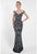 Terani Couture - Bejeweled Illusion Mermaid Gown 1721GL4445 - Black