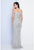 Terani Couture - Bejeweled Illusion Mermaid Gown 1721GL4445 - Silver