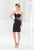 Terani Couture - C3673 Bejeweled Sweetheart Neck Sheath Dress in Black