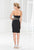 Terani Couture - C3673 Bejeweled Sweetheart Neck Sheath Dress in Black