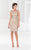 Terani Couture - C3689 Embellished Bateau Neck Sheath Dress in Neutral