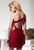 Terani Couture - H1938 One Shoulder Ruched Cocktail Dress in Red