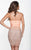 Terani Couture - H3602 Strapless Ruched Embellished Cocktail Dress in Peach