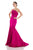 Theia - 881898 Strapless Structured Evening Gown in Pink