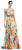 Theia - 881628 Sleeveless Floral Print Silk Gown Dress in Multi-color